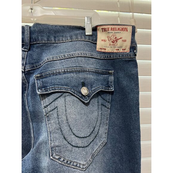 True Religion Geno Big T Flap‎ Relaxed Slim Jeans NWT -  MSRP $159 Size 40x32 - Picture 8 of 8